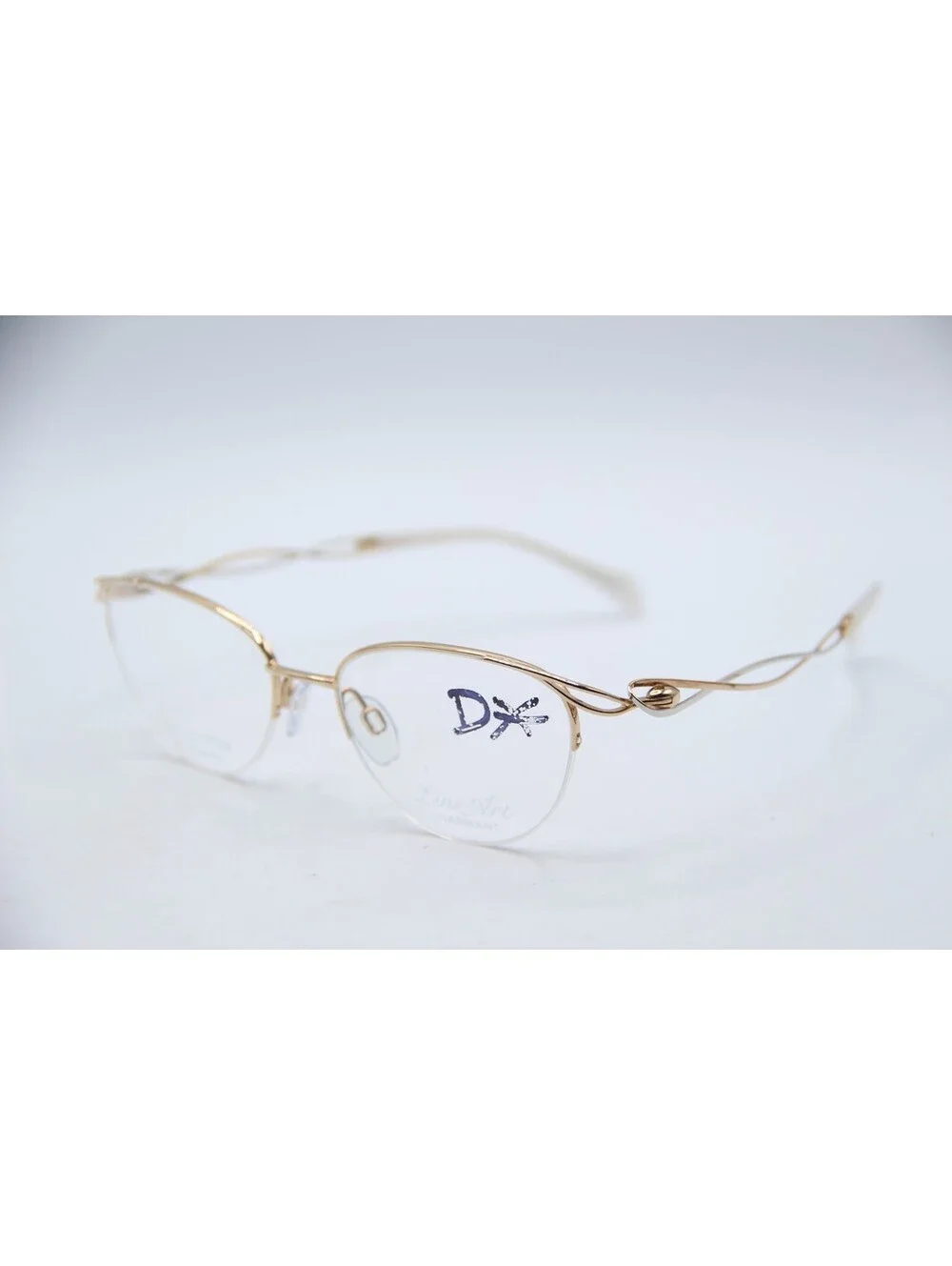 Charmant Xl 2149 Gw Gold White Authentic Eyeglasses 50-17-135